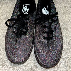 Multi color Glitter Vans